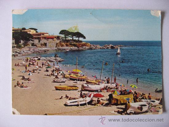 Postales: POSTAL CIRCULADA DE CALELLA DE PALAFRUGELL,COSTA BRAVA EL CANADELL Y ELS TRES PINS.GERONA.
