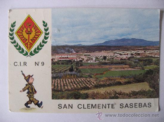 Postales: POSTAL ESCRITA SIN CIRCULAR DE SAN CLEMENTE SASEBAS,GERONA.CAMPAMENTO MILITAR.C.I.R.N&ordm; 9.