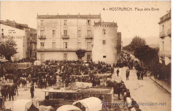Postkarten: HOSTALRICH(GERONA).-PLA&Ccedil;A DELS BOULS