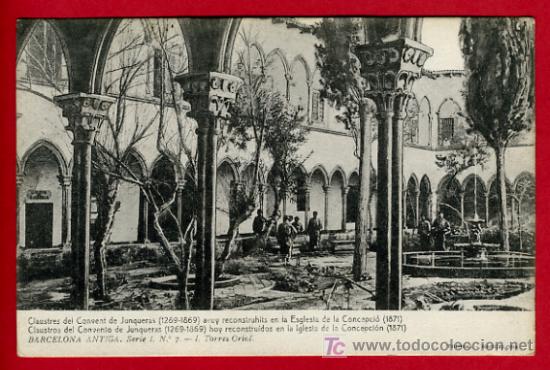 Postales: BARCELONA, CLAUSTROS DEL CONVENTO DE JUNQUERAS,     P37611 - Foto 1
