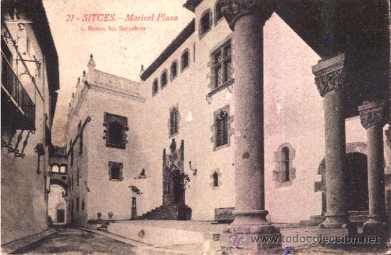 Postales: SITGES : Maricel, Plaza - Foto 1