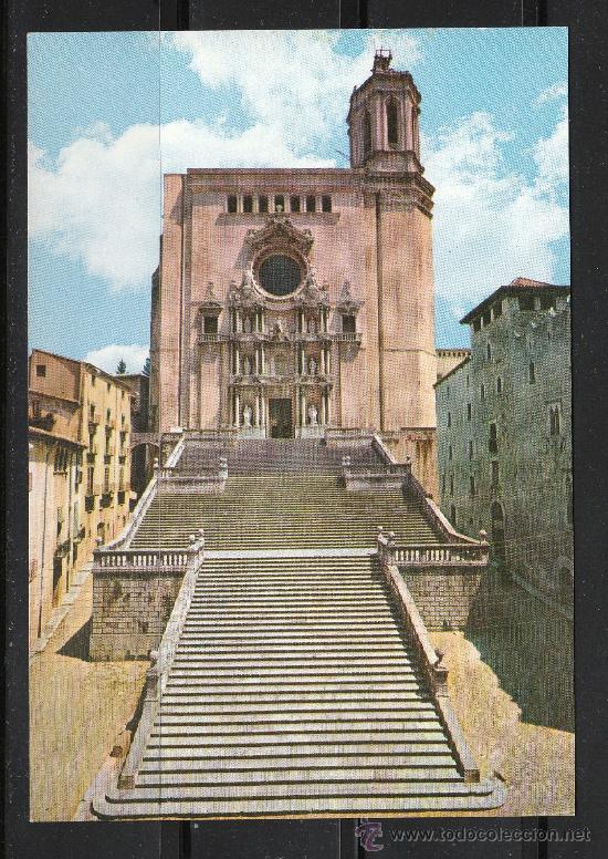 Postales: 18.- GERONA. LA CATEDRAL - Foto 1