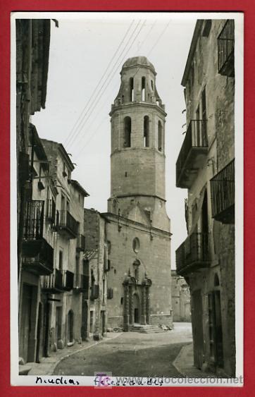 Postales: SAN MARTI DE MOLDA, LERIDA, IGLESIA PARROQUIAL Y CAMPANAR, FOTOGRAFICA, P37903