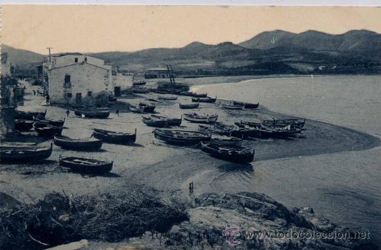 Postales: LLANS&Aacute; (GERONA).- PUERTO Y PLAYA - Foto 1