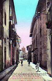 Cartoline: POSTAL RODA DE TER PART DEL CARRER D'EN BACH DE RODA Y TEATRO DE LA COOPERATIVA DEL TER S.A.