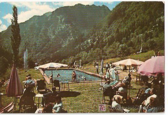 Postales: CALDAS de BOHI- Piscina del Bou. Serie II - num 1480. Fot. A.Campa&ntilde;a y J.Puig-Ferran - Vell i Bell