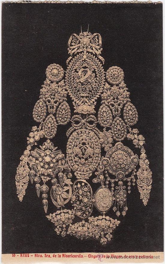 Postales: reus.- ntra. sra. misericordia.- cingulo de la virgen .- fot. roisin.- a&ntilde;os veinte