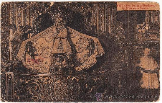 Postales: reus - ntra. sra. misericordia - la virgen en su camarin - fot. roisin - a&ntilde;os veinte