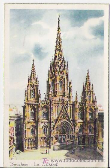Postales: POSTAL COLOREADA DE BARCELONA - Foto 1