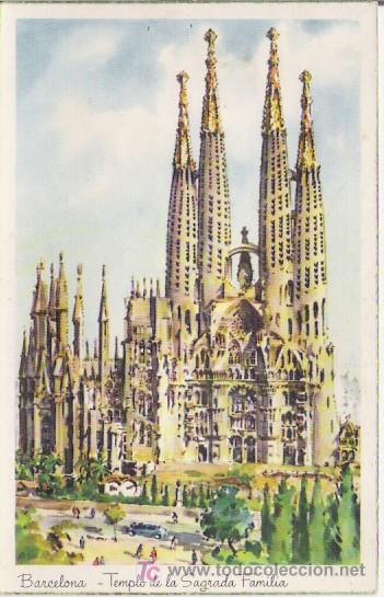 Postales: POSTAL COLOREADA DE BARCELONA - Foto 1