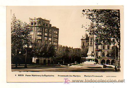 Postales: REUS. PASEO M&Aacute;RTIRES Y LA EQUITATIVA. - Foto 1