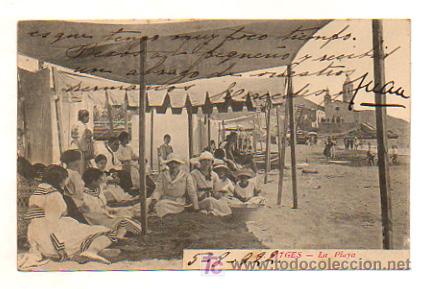 Postales: SITGES. LA PLAYA. - Foto 1