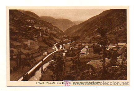 Postales: VALL D' ARAN. LES BORDES. PANORAMA DEL BAIX-AR&Aacute;N.