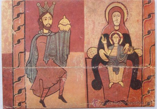 Postkarten: SAGAS Pintura sobre tabla Panel sig. XII - Adoraci&oacute; dels Reis