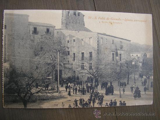 Postales: POSTAL SAN FELIU DE GUIXOLS IGLESIA PARROQUIAL ROISIN