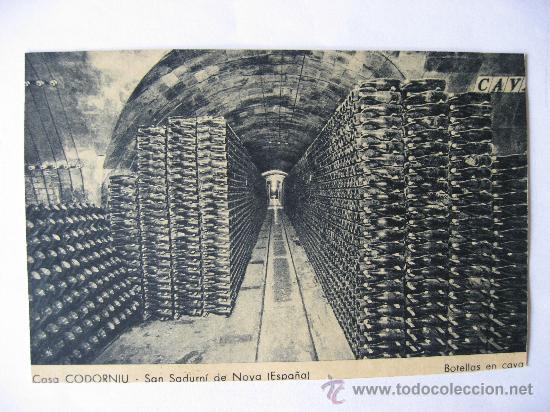 Postales: ANTIGUA POSTAL SIN CIRCULAR,CASA CODORNIU,SAN SADURNI DE NOYA.BOTELLAS EN CAVA.