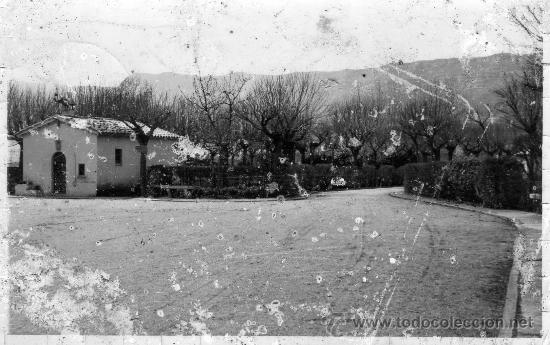 Postales: POSTAL CIRCULADA DE HOSTALETS DE BALENYA,BARCELONA.UNA PLAZUELA DE LA CASA DE EJERCICIOS.