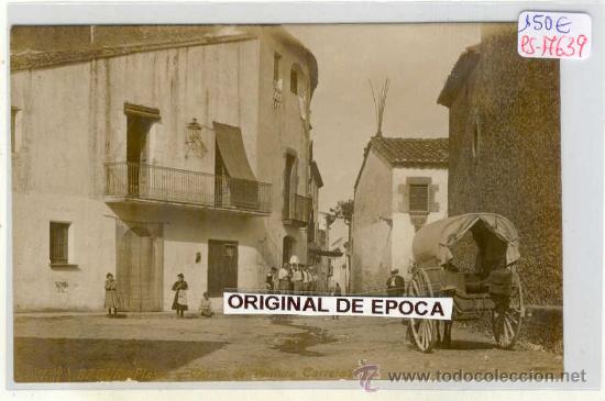 Postkarten: (PS-17639)POSTAL FOTOGRAFICA DE BAGUR(GIRONA)-PLASSA Y CARRER DE VENTURA CARRERAS