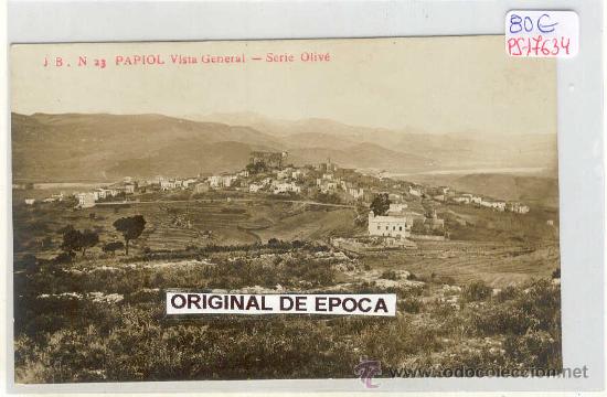 Postkarten: (PS-17634)POSTAL FOTOGRAFICA DE PAPIOL-VISTA GENERAL
