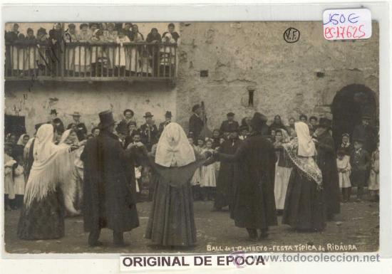 Postkarten: (PS-17625)POSTAL FOTOGRAFICA DE RIDAURA-FIESTA TIPICA.BALL DE CAMBETO