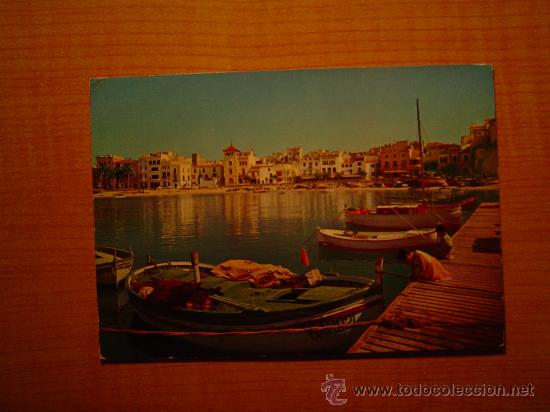 Postales: POSTAL SITGES EMBARCADERO ESCRITA - Foto 1