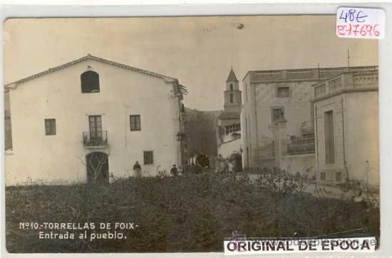 Postkarten: (PS-17696)POSTAL FOTOGRAFICA DE TORRELLAS DE FOIX-ENTRADA AL PUEBLO