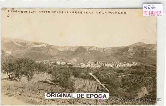 Postkarten: (PS-17692)POSTAL FOTOGRAFICA DE CORNUDELLA-VISTA DESDE LA CARRETERA DE LA MORERA