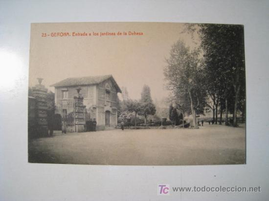 Postales: GERONA: ENTRADA A LOS JARDINES DE LA DEHESA - Foto 1