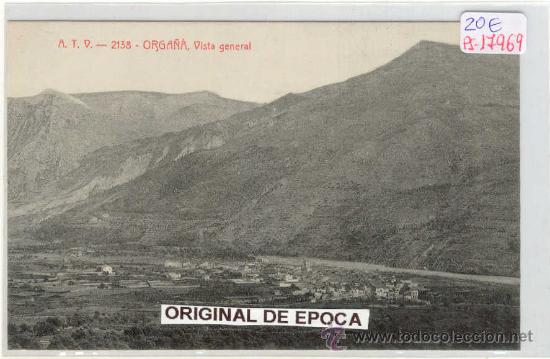 Postcards: (PS-17969)POSTAL DE ORGA&Ntilde;A(LLEIDA)-VISTA GENERAL