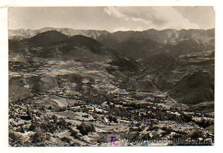 Postcards: PIRINEOS ORIENTALES. LLES (CERDA&Ntilde;A). MARTINET. AL FONDO SIERRA DEL CAD&Iacute;.