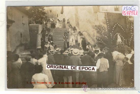 Postkarten: (PS-17981)POSTAL FOTOGRAFICA SAN JUST DESVERN-PROCESION DEL DIA 8 DE JUNIO DE 1913