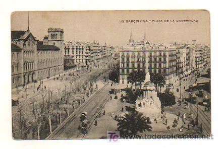Postales: BARCELONA. PLAZA DE LA UNIVERSIDAD. - Foto 1