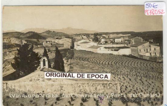 Postkarten: (PS-18052)POSTAL FOTOGRAFICA DE VALLBONA-VISTA DEL CEMENTERIO Y PARTE DEL PUEBLO