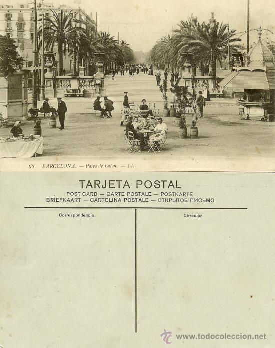 Postales: BARCELONA - PASEO DE COLON - Foto 1