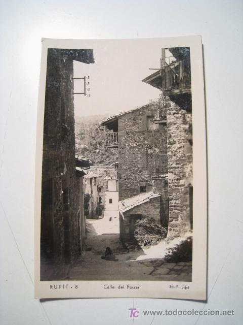 Postales: POSTAL RUPIT: CALLE DEL FOSSAR (8) - Foto 1