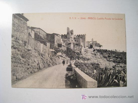 Postales: ARBOS: CASTILLO FEUDAL DE CASTELLET - POSTAL - Foto 1
