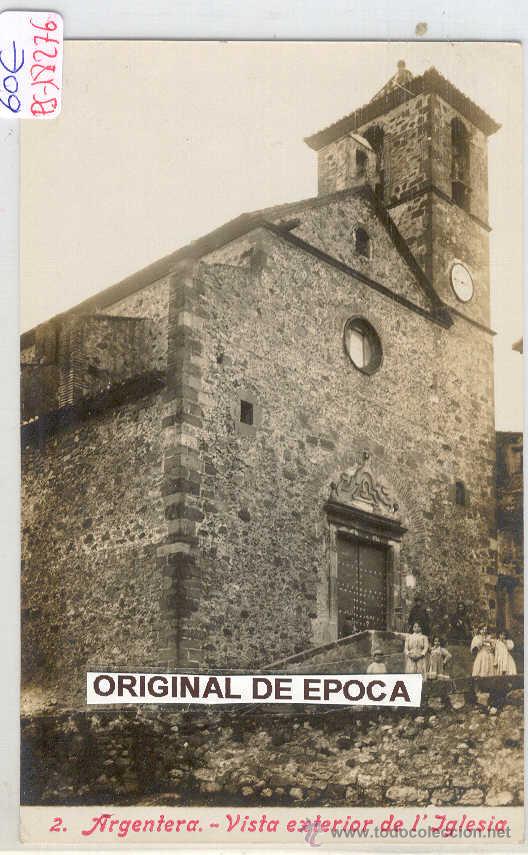 Postkarten: (PS-18276)POSTAL FOTOGRAFICA DE ARGENTERA(TARRAGONA)-VISTA EXTERIOR DE L&acute;IGLESIA