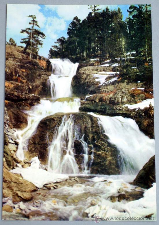 Cartoline: Postal Valle Bohi Parque Nacional Aigues Tortes Cascada  Toll del M&aacute;s 1963