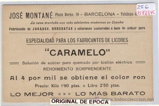 Postkarten: (PS-18345)POSTAL PUBLICITARIA DE BARCELONA-JOSE MONTANE.ESPECIALIDAD PARA LOS FABRICANTES DE LICORES