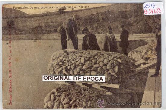 Postcards: (PS-18338)POSTAL DE CENTRAL ELECTRICA SEDO-RIO LLOBREGAT