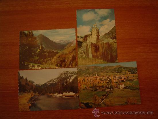 Postales: 4 POSTALES PIRINEOS DE LERIDA