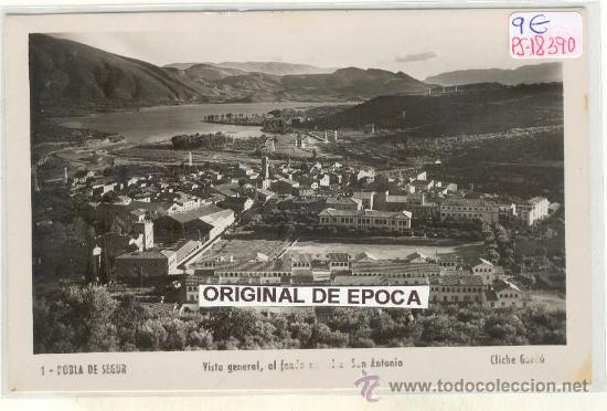 Postales: (PS-18390)POSTAL DE POBLA DE SEGUR-VISTA GENERAL,AL FONDO EMBALSE SAN ANTONIO