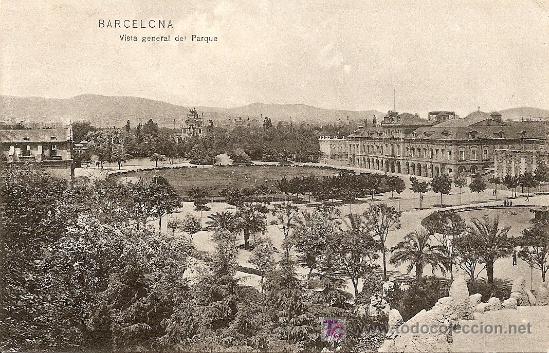 Postales: BARCELONA - VISTA GENERAL DEL PARQUE (1908) - Foto 1