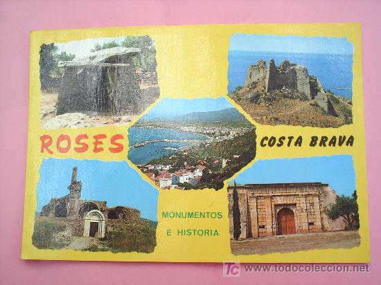 Postales: postal rosas costa brava, gerona - Foto 1
