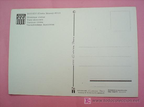 Postales: postal rosas costa brava, gerona - Foto 2
