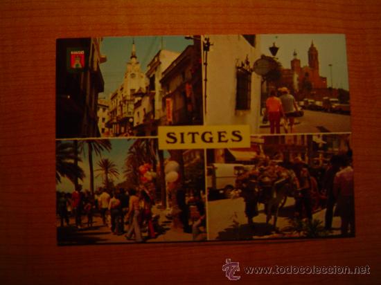 Postales: POSTAL SITGES (PLATJA D&acute;OR) DIVERSOS ASPECTOS  SIN CIRCULAR - Foto 1