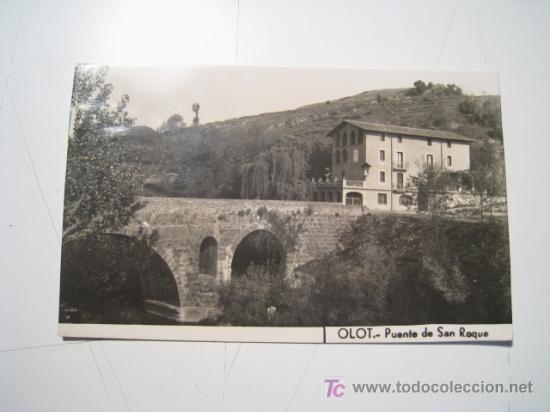 Postales: POSTAL OLOT: PUENTE DE SAN ROQUE - Foto 1