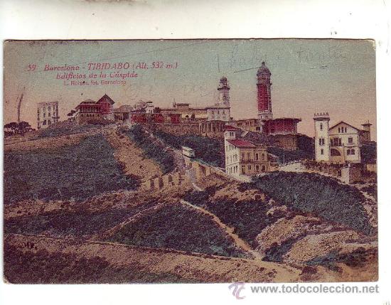 Postales: barcelona - tibidabo &rdquo;edificios de la c&uacute;spide&rdquo; - Foto 1