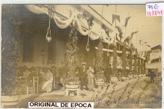 Postkarten: (PS-18486)POSTAL FOTOGRAFICA DE PALAMOS-FIESTA MAYOR 1905