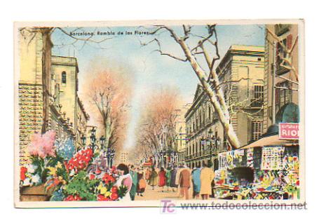 Postales: BARCELONA. RAMBLA DE LAS FLORES. - Foto 1